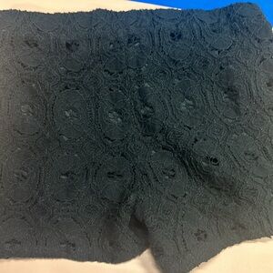 Medium black lace over shorts